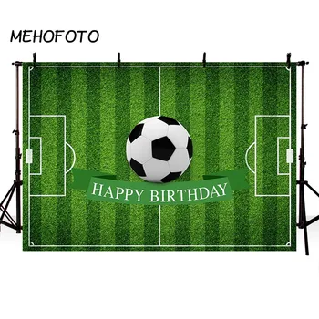 MEHOFOTO Futballpálya Füves foci party háttér Fiú baba Boldog születésnapot party dekoráció Fotófülke háttere