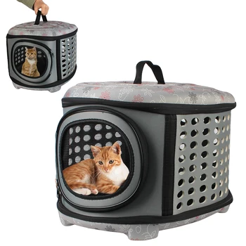 Összecsukható kis kutya kültéri válltáska utazási kisállat táska macska virághordozó táskák állatszállító táska Macskák hordozzák lélegző