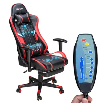 Douxlife GC-RC03 gamer szék masszázs ergonomikus új, testreszabott PU masszázs komputer irodai székek magas háttámla kialakítás ágyéki relaxáció