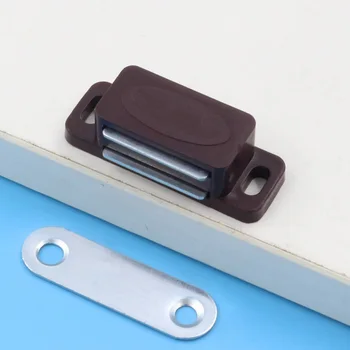 rozsdamentes acél ajtóütköző mágneses retesz zár szekrény lökhárító fogás csavarokkal bútor közelebb tolható nyitott rendszer szerelvény
