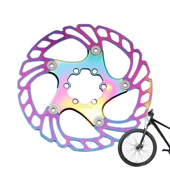 tárcsafékek Kerékpár kerékpár tárcsafék módosítása Színes kerékpáros kiegészítő üreges kialakítással hegyi kerékpárhoz Tömör tárcsa