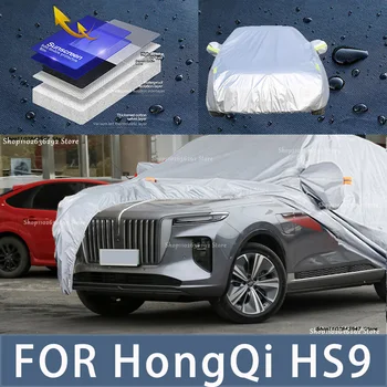 HongQi HS9 kültéri védelemhez Teljes autótakarók Hótakaró Napernyő vízálló Porálló külső Autó kiegészítők