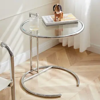 Átlátszó kanapéasztalok Oldalsó nappali fészkelő asztal Emelhető dohányzóasztalok Nordic Glass asztal Egyszerű modern bútortervezés