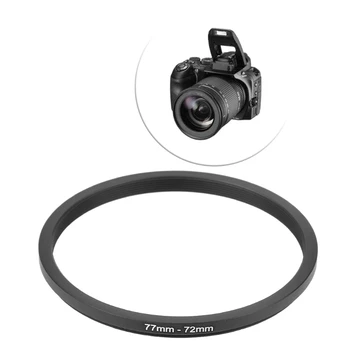 77 mm - 72 mm-es fém lépcsős gyűrűk Objektív adapter szűrő Kamera eszköz tartozék Új