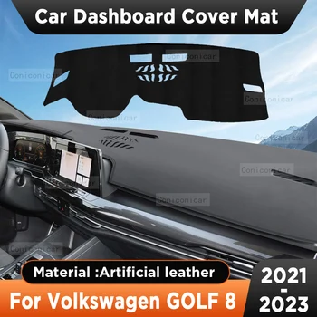 Autó műszerfal napernyő huzat műszerasztal csúszásmentes műbőr párna szőnyeg Volkswagen GOLF 8 2021-2023 tartozékokhoz
