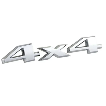Ezüst 4X4 személygépkocsi adattábla Hátsó embléma jelvény Dodge számára Ram 1500 2500 3500 Autó teherautó hátsó jelölései