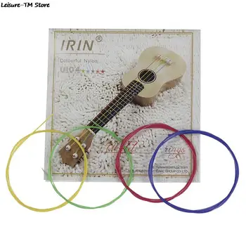 4-6db/set nylon szivárványos színes ukulele húrok tartós pótalkatrész ukulele gitárhoz hangszer tartozék